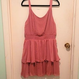Pink Express Tiered Dress